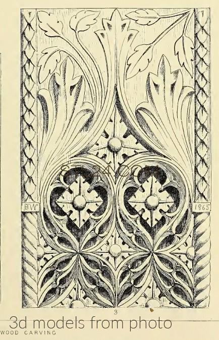Панели резные (CARVED PANEL_1325 -  | 3D model 3DSMAX / OBJ / STL) 3D модель для ЧПУ станка